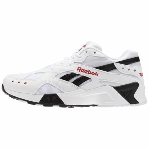 Adidasy Męskie Reebok Aztrek Białe/Czarne/Czerwone PL 85WZCDT